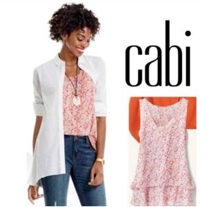 CAbi Bella Fliral Tiered Tank Style 5032 Medium